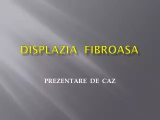 displazia fibroasa
