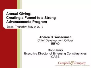 Annual Giving: Creating a Funnel to a Strong Advancements Program