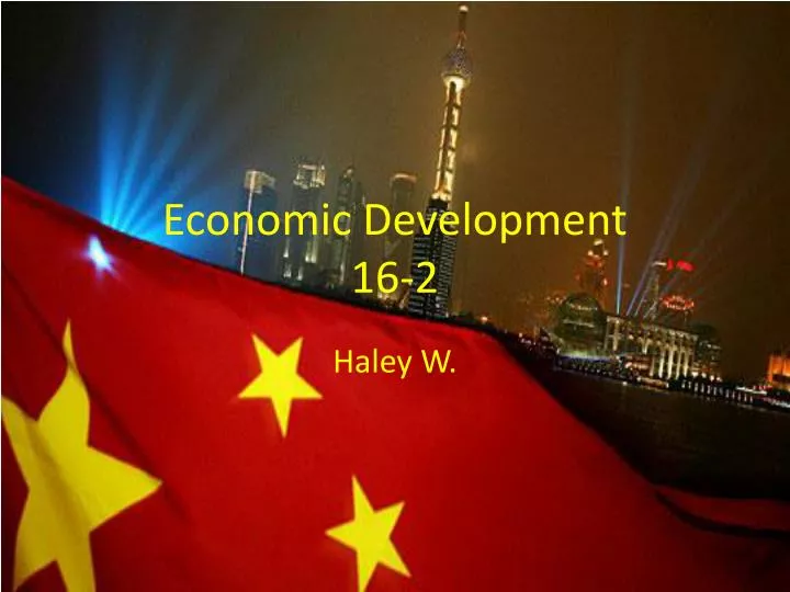 economic development 16 2