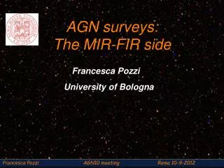 AGN surveys: The MIR-FIR side