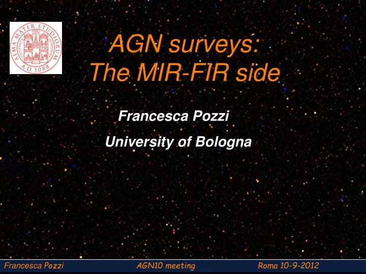 agn surveys the mir fir side