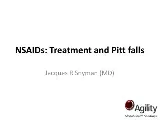 NSAIDs: Treatment and Pitt falls