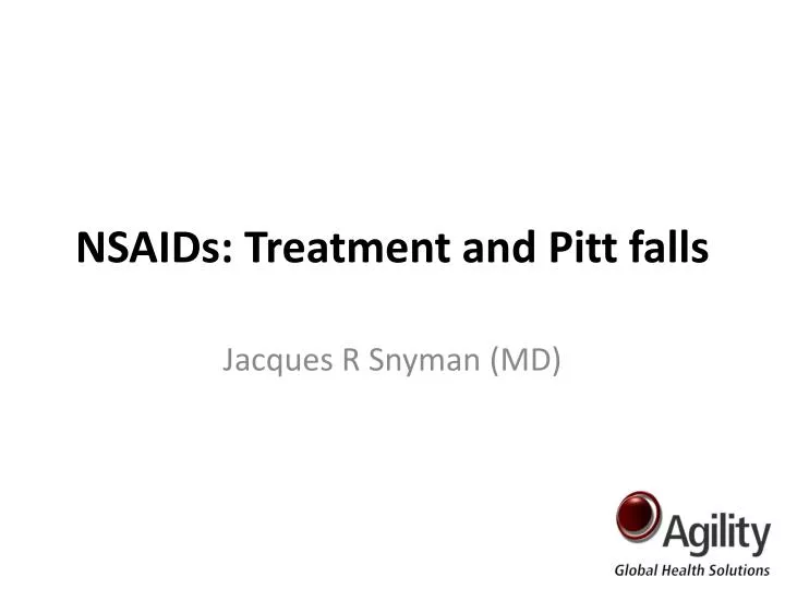 nsaids treatment and pitt falls