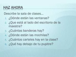 haz ahora