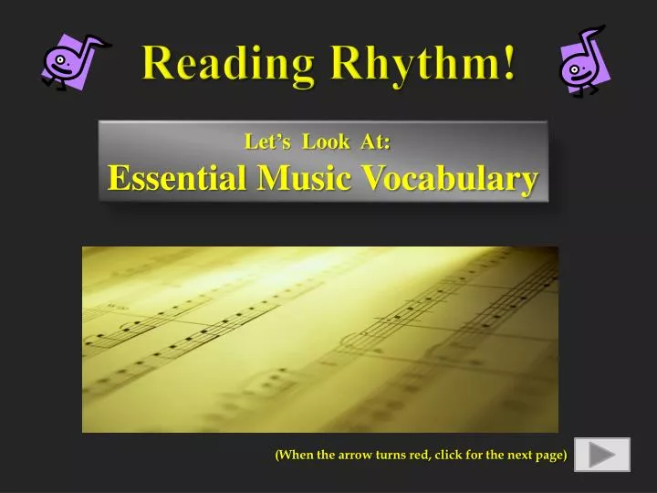reading rhythm