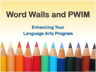 Word Walls and PWIM