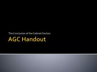AGC Handout