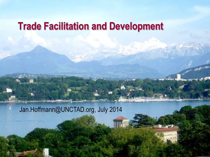 trade facilitation and development