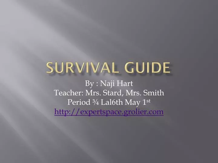 survival guide