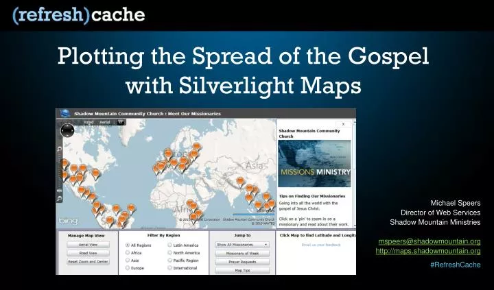 plotting the spread of the gospel with silverlight maps