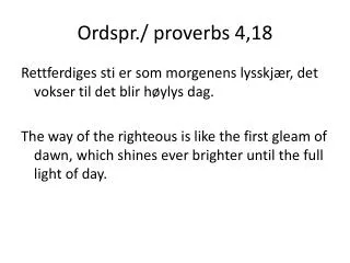 ordspr proverbs 4 18