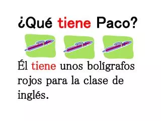 qu tiene paco