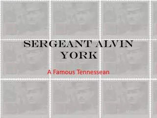 Sergeant Alvin York