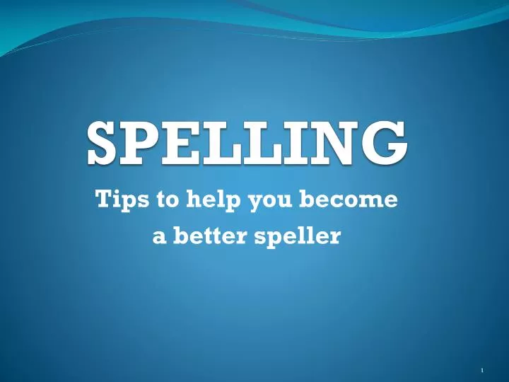spelling