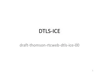 DTLS-ICE