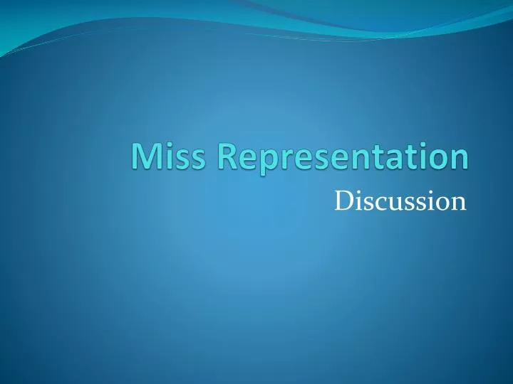 miss representation