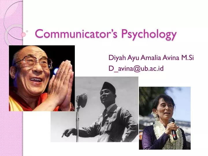 communicator s psychology