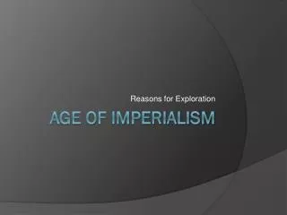 Age of Imperialism