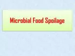 Microbial Food Spoilage - slide 1