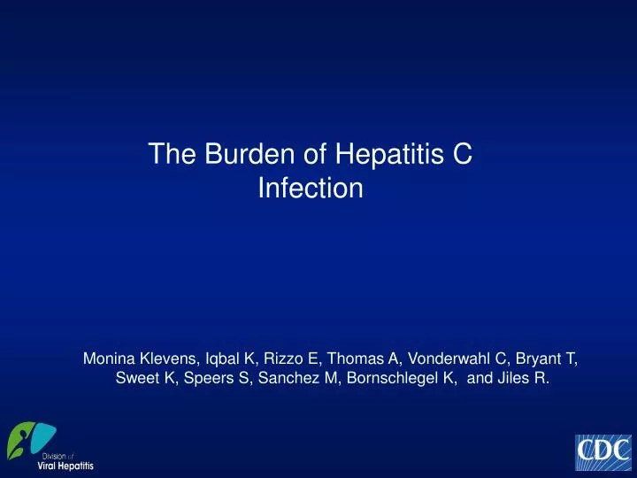 the burden of h epatitis c infection