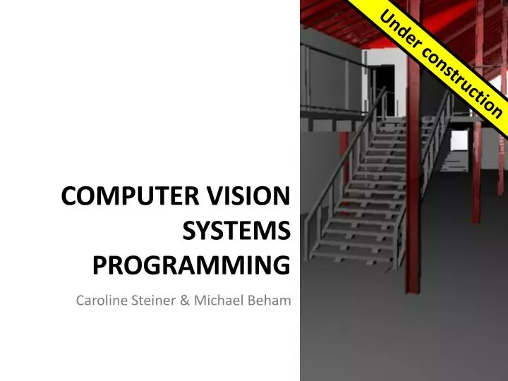 computer vision systems programming