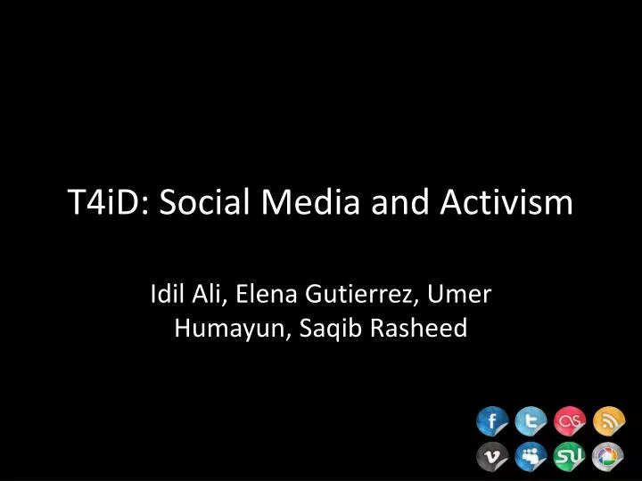 t4id social media and activism