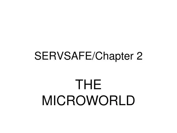 servsafe chapter 2