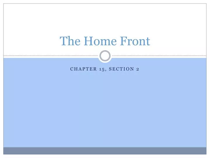 the home front