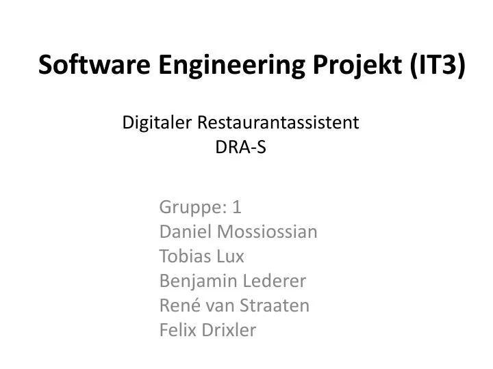 software engineering projekt it3