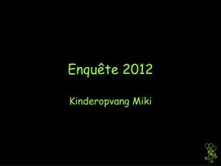 enqu te 2012