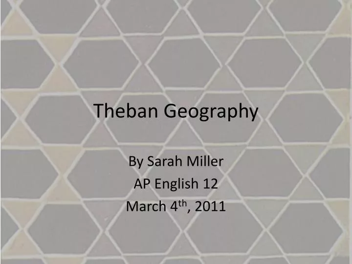 theban geography