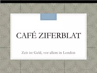 caf ziferblat
