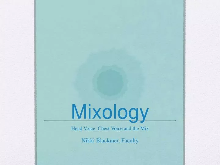 mixology
