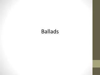 Ballads