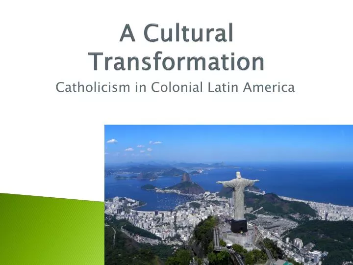 a cultural transformation