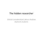 The hidden researcher - slide 1