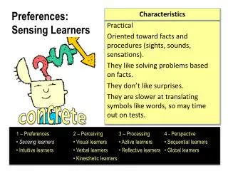 Preferences: Sensing Learners