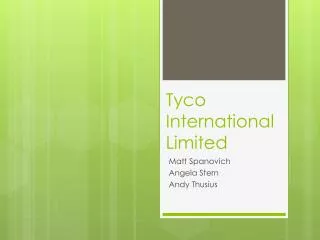 Tyco International Limited
