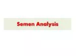 Semen Analysis - slide 1