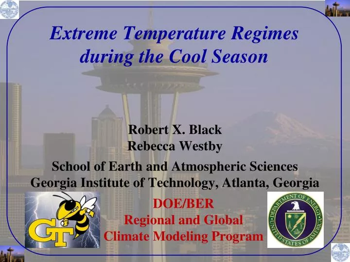 extreme temperature regimes during the cool season