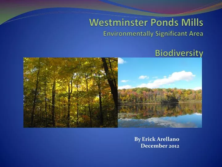 westminster ponds mills environmentally significant area biodiversity