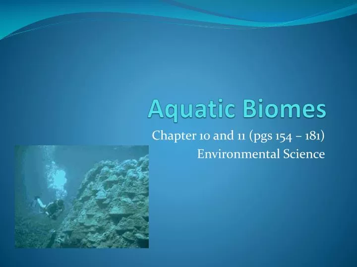 aquatic biomes