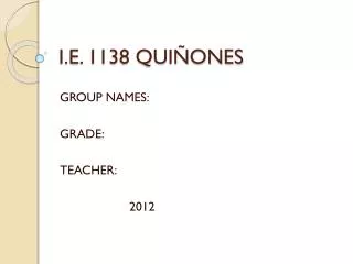 I.E. 1138 QUIÑONES