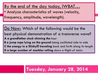 tuesday january 28 2014