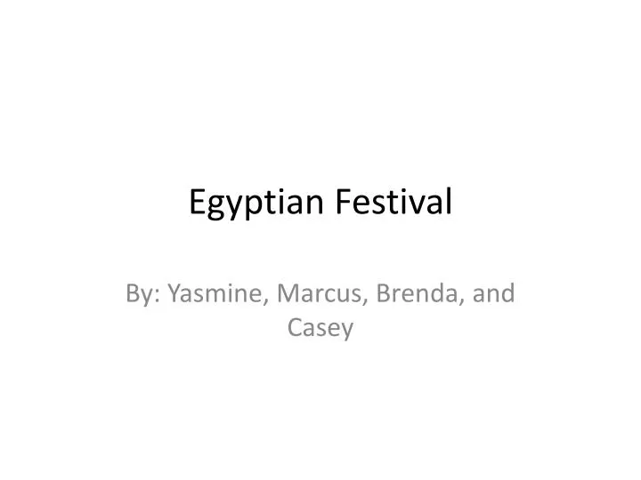 egyptian festival