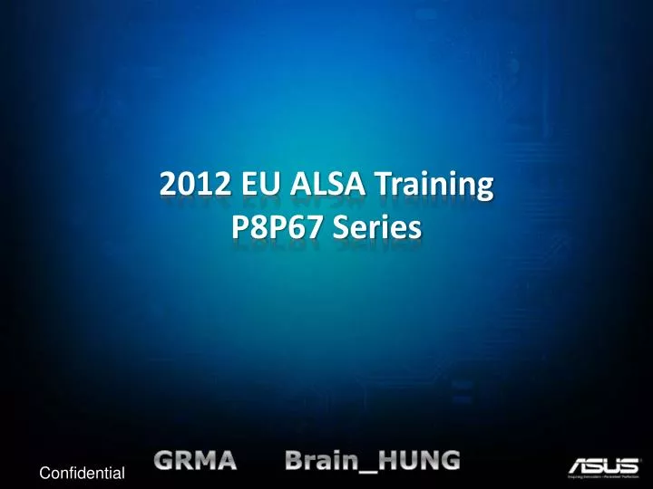 2012 eu alsa training p8p67 series