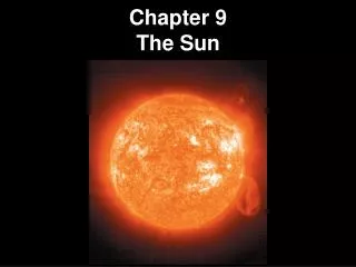 Chapter 9 The Sun