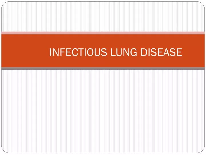 infectious lung disease