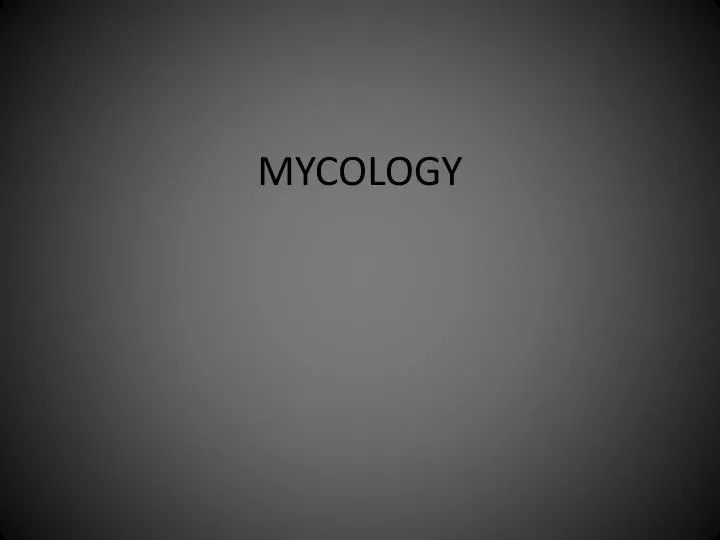 mycology