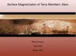 Surface Magnetization of Terra Meridiani , Mars